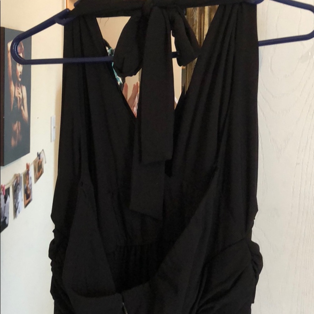 Donna Ricco black halter gown sz 20